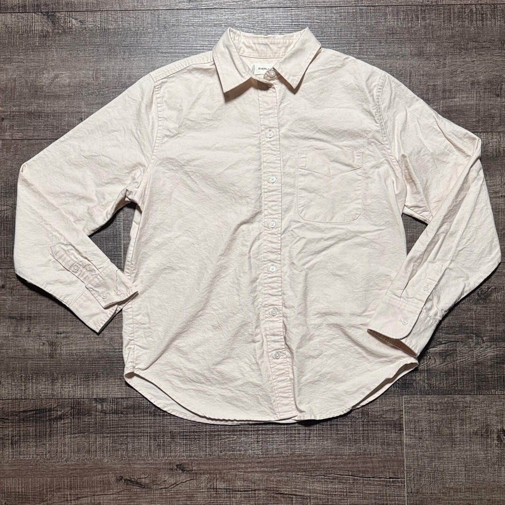 Everlane cream Button-Down Shirt